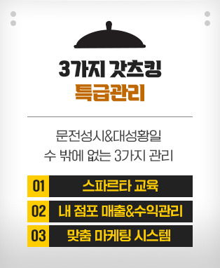 3가지 갓츠킹 특급관리